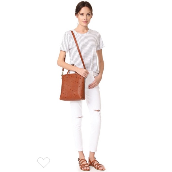 Madewell Handbags - Madewell | perforated mini transport tote in linen
